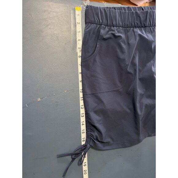 T By Talbots Navy Blue Stretch Skort M Pickleball Tennis  Drawstrings & Pockets - Picture 2 of 10